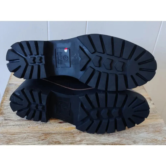 New BLONDO DAHLIA WATERPROOF LUG SOLE BLACK NUBUCK BOOTIES Sz 7M - Picture 4 of 7
